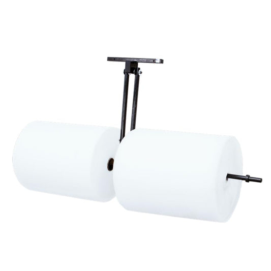 Double Arm Wall-Mount Dispenser for Bubble Wrap/Foam - Fits 2 Rolls - For Packing Stations/Assembly Lines - Mounting Fasteners Included - EP-6000D - Made in USA