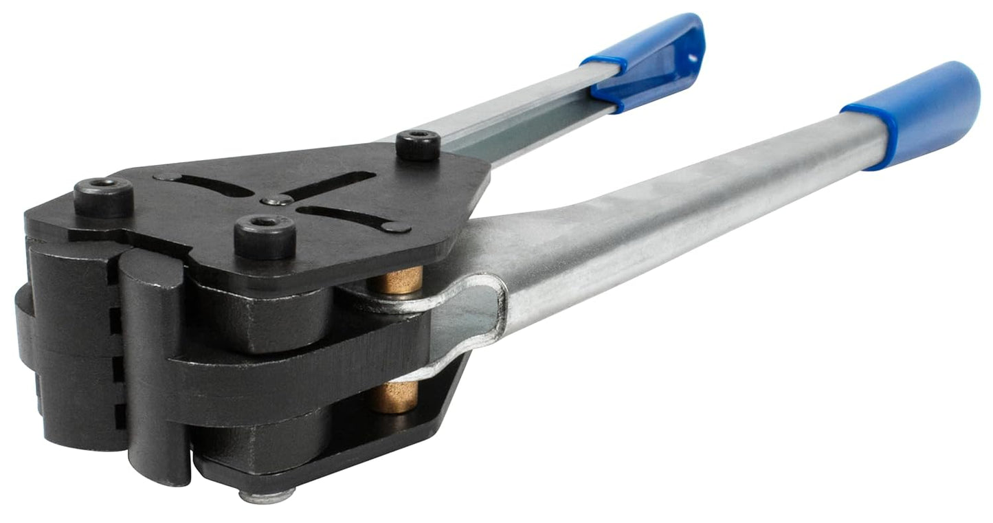 Heavy Duty Bidirectional Front Action Strapping Sealer - for 1/2", 5/8" or 3/4" Wide Polyester Strap - Use with Serrated Seals - EP-1237 - Made in USA