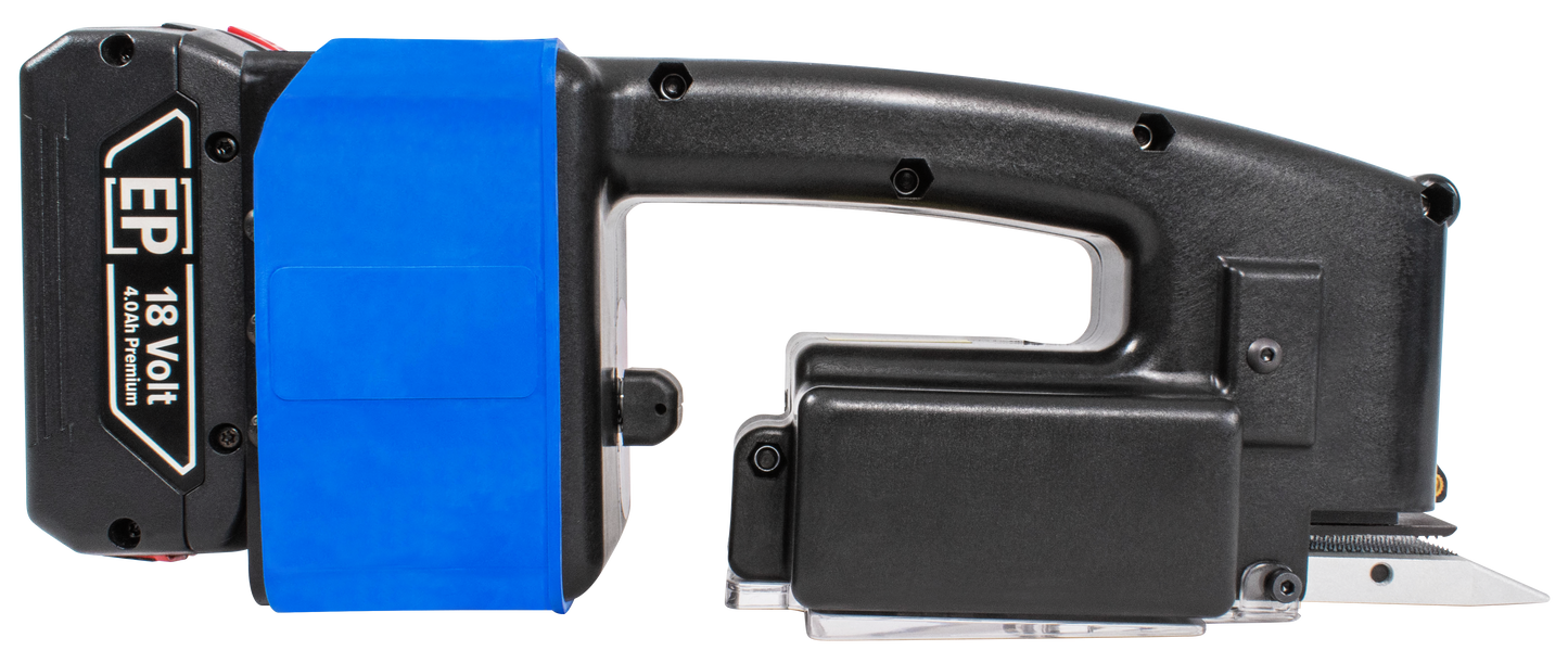 Battery Operated Sealer for 1/2" - 1 1/4" Polyester & Polypropylene Strapping - Friction Welder for Flat Package Loads- Batter and Charger Included - EP-1270 - Made in USA