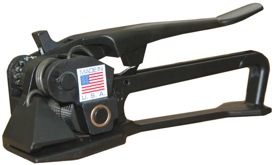 Heavy Duty Steel Strapping Pusher Tensioner - Up to 1-1/4" Strap - for use on Round & Flat Loads - EP-1620 - Made in USA