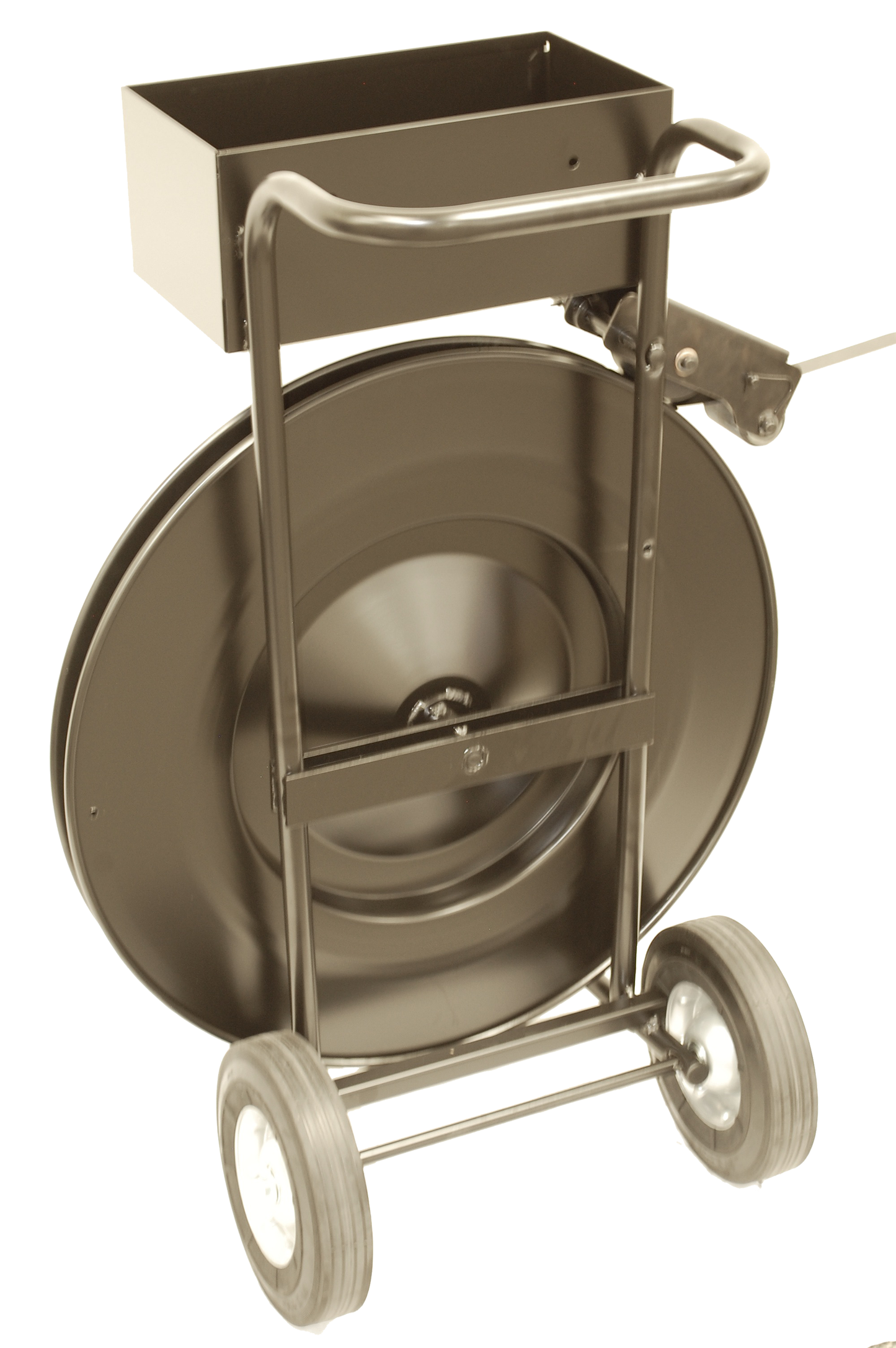 Heavy Duty Ribbon Wound Strapping Dispenser - Works with Poly and Steel Strapping - EP-3350 - Made in USA