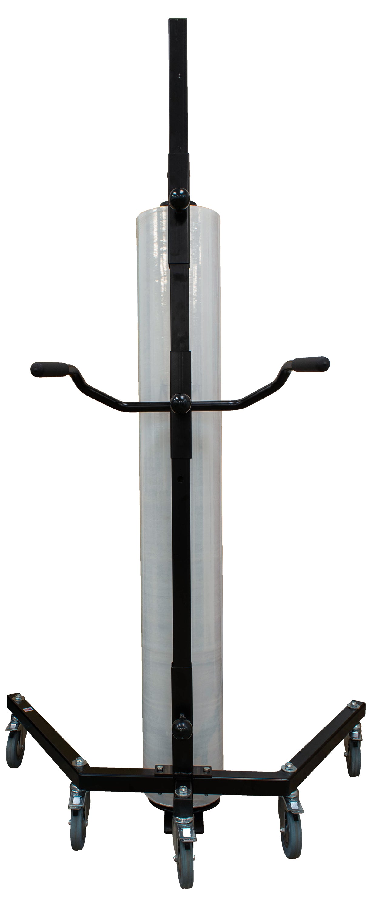 Mobile Vertical Pallet Wrapping Dispenser - Fits Rolls from 48" to 72" - EP-795 - Made in USA