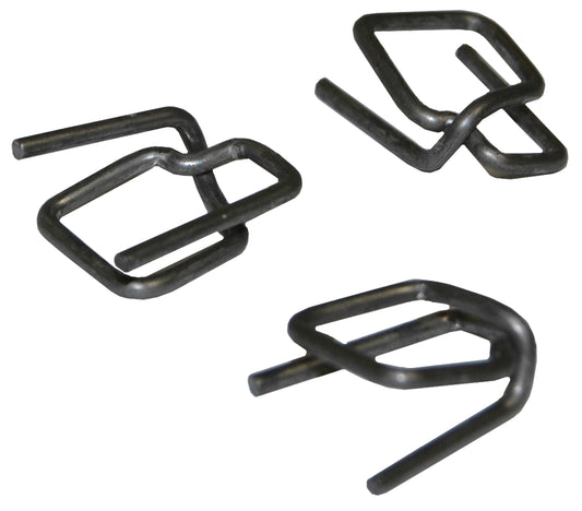 Heavy Duty 3/4" Wire Buckles for Cord Strapping - Anti-Slip Phosphate Coating - Box of 500 - P34WB3-PH
