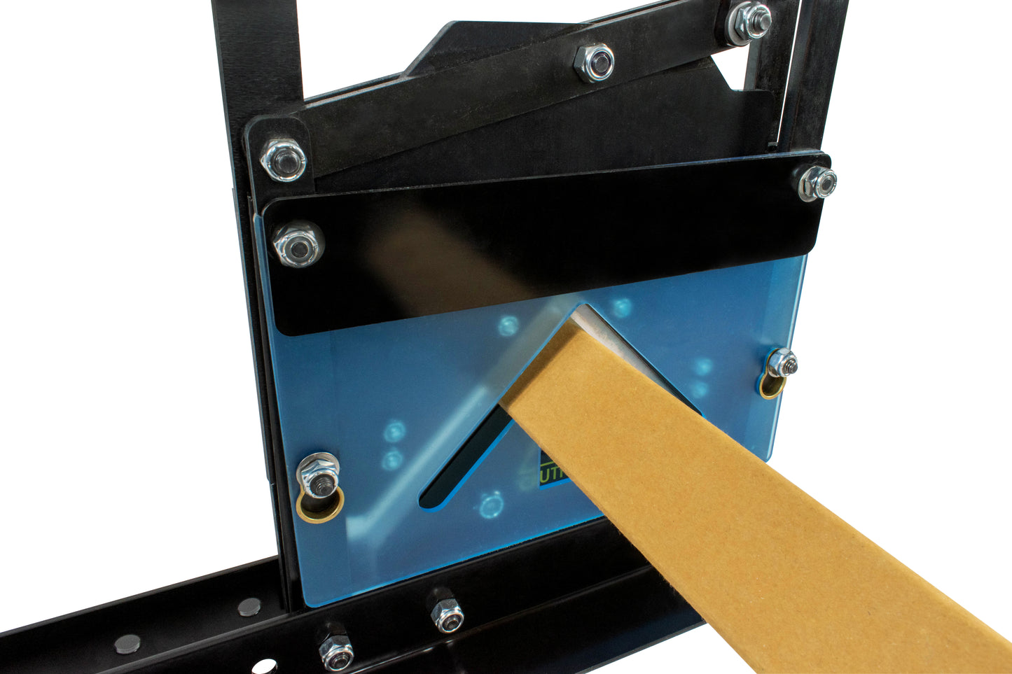 Portable Cutter for Cardboard Edge Protectors up to 4" x 4" x 0.4" Size - Cut Corner-board to Custom Length - Made in USA - EP-5825