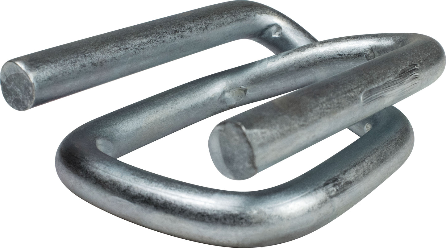 Extra Heavy Duty 1-1/4" Wire Buckles for Cord & Polyester Strapping - Box of 250 - P114WB3-GA/PH